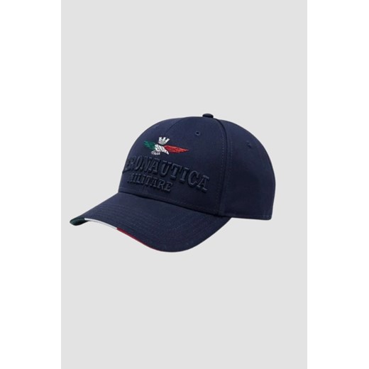 AERONAUTICA MILITARE Granatowa męska czapka z daszkiem ze sklepu outfit.pl w kategorii Czapki z daszkiem męskie - zdjęcie 179802253
