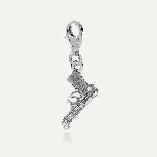 Srebrny charms pistolet beretta w pokryciu platyną ze sklepu GIORRE w kategorii Zawieszki - zdjęcie 179804291