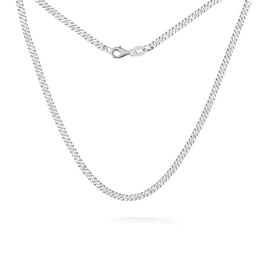 Srebrny łańcuszek romb diamentowany w pokryciu platyną ze sklepu GIORRE w kategorii Łańcuszki - zdjęcie 179804322