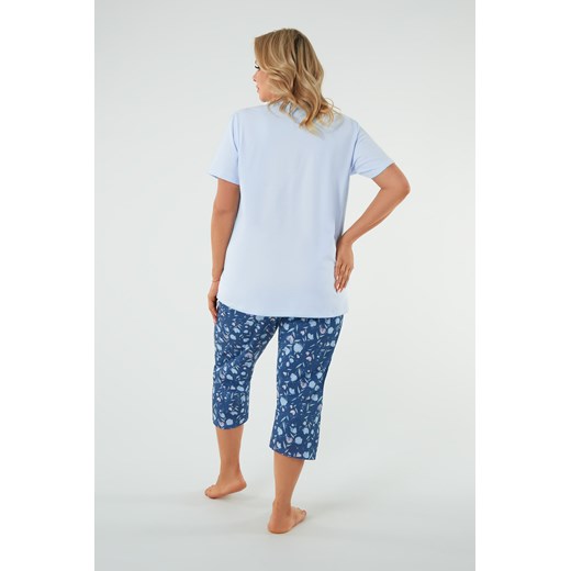 Agalia piżama damska krótki rękaw, 3/4 spodnie Italian Fashion XXXXL promocja italianfashion