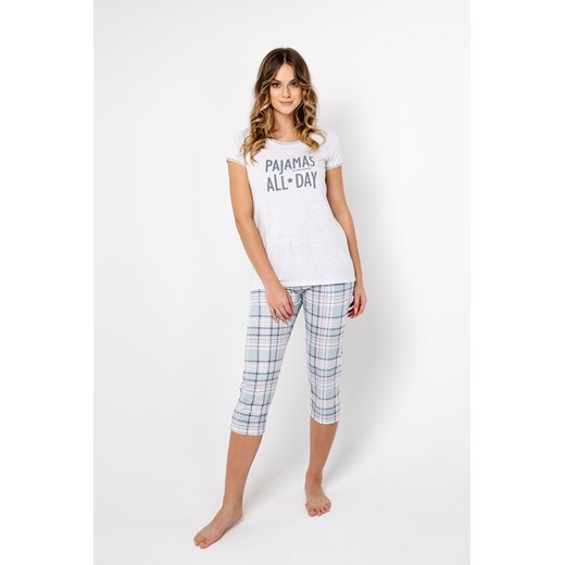 Glamour piżama damska krótki rękaw, 3/4 spodnie ze sklepu italianfashion w kategorii Piżamy damskie - zdjęcie 179808543