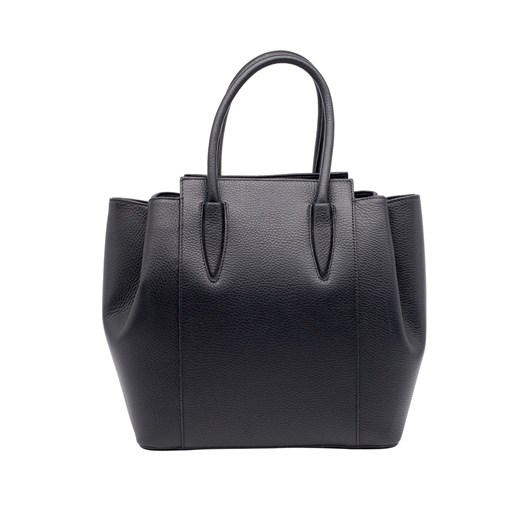 Klasyczna torebka Sarah ze skóry naturalnej Czarna ze sklepu Rafallo w kategorii Torby Shopper bag - zdjęcie 179811400