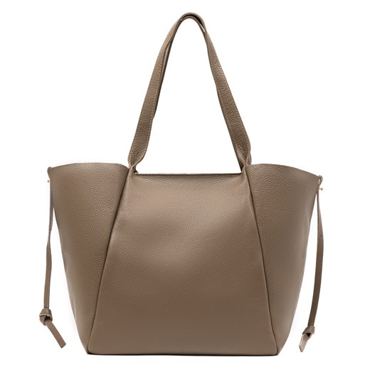 Skórzana shopperka Sophie Taupe ze sklepu Rafallo w kategorii Torby Shopper bag - zdjęcie 179811444