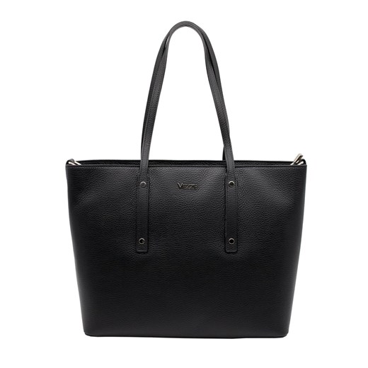 Torebka JULIA ze skóry naturalnej Czarna ze sklepu Rafallo w kategorii Torby Shopper bag - zdjęcie 179811490