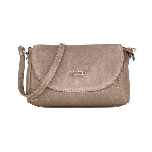 Elegancka torebka skórzana Isabelle Taupe ze sklepu Rafallo w kategorii Listonoszki - zdjęcie 179811584