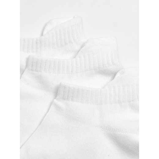 Cropp - 3 pack gładkich skarpet typu stopki - biały Cropp 39-42 Cropp