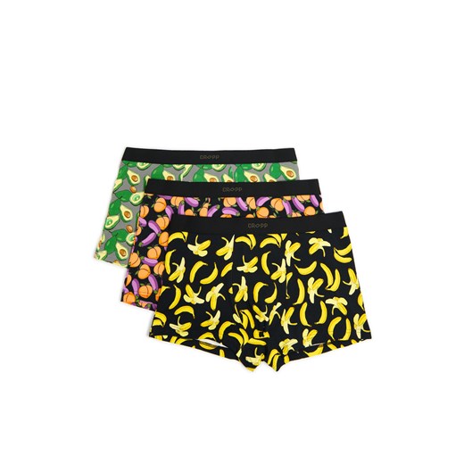 Cropp - 3 pack bokserek z motywem jedzenia - czarny ze sklepu Cropp w kategorii Majtki męskie - zdjęcie 179811663