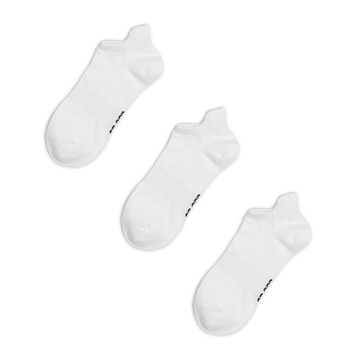 Cropp - 3 pack gładkich skarpet typu stopki - biały Cropp 39-42 Cropp