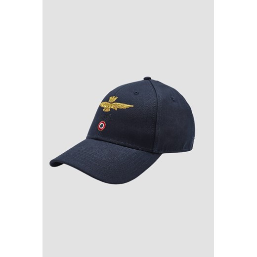 AERONAUTICA MILITARE Granatowa męska czapka z daszkiem With Logo ze sklepu outfit.pl w kategorii Czapki z daszkiem męskie - zdjęcie 179812214