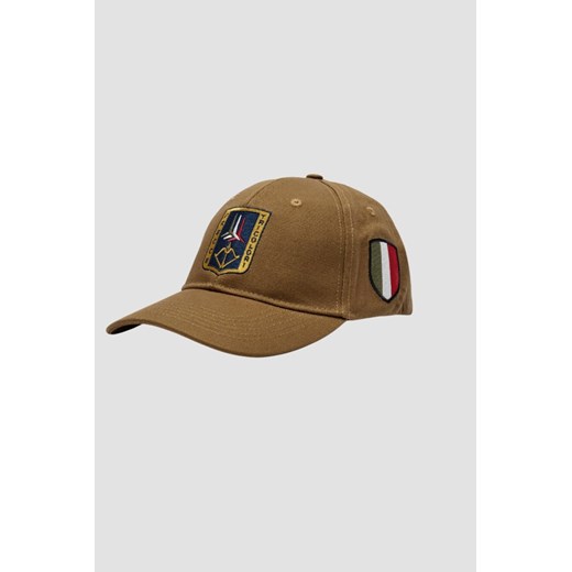 AERONAUTICA MILITARE Brązowa czapka męska Frecce Tricolori With Patch ze sklepu outfit.pl w kategorii Czapki z daszkiem męskie - zdjęcie 179812222