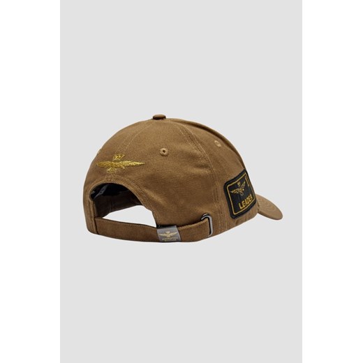 Czapka z daszkiem męska brązowa Aeronautica Militare