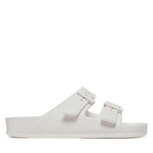 Klapki damskie Only Shoes białe płaskie bez zapięcia casual