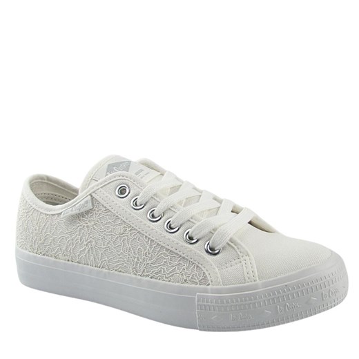 Lee Cooper LCW-25-31-3422L trampki damskie koronkowe białe ze sklepu senity.pl w kategorii Trampki damskie - zdjęcie 179816272