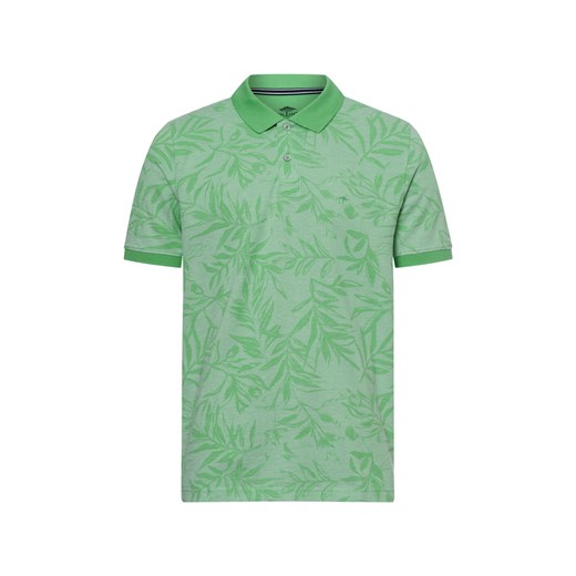 Fynch-Hatton Męska koszulka polo Mężczyźni Bawełna seledynowy wzorzysty ze sklepu vangraaf w kategorii T-shirty męskie - zdjęcie 179819180