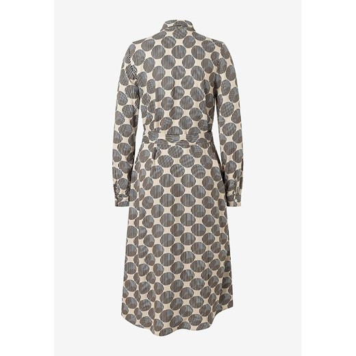 Sukienka More & z kołnierzykiem koszulowa midi z długim rękawem 