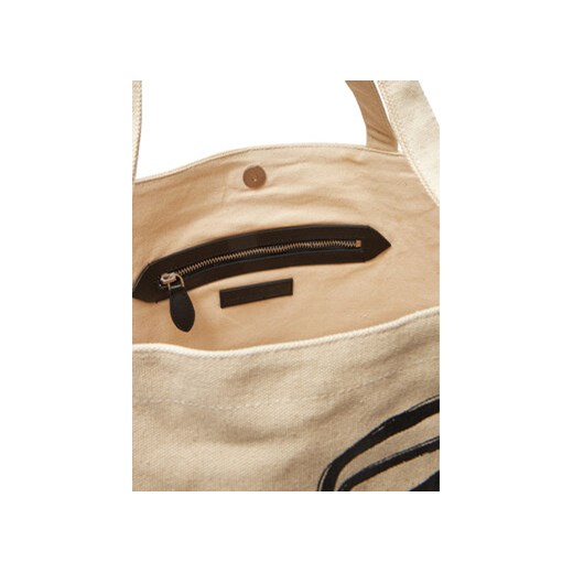 Shopper bag Karl Lagerfeld na ramię z nadrukiem 
