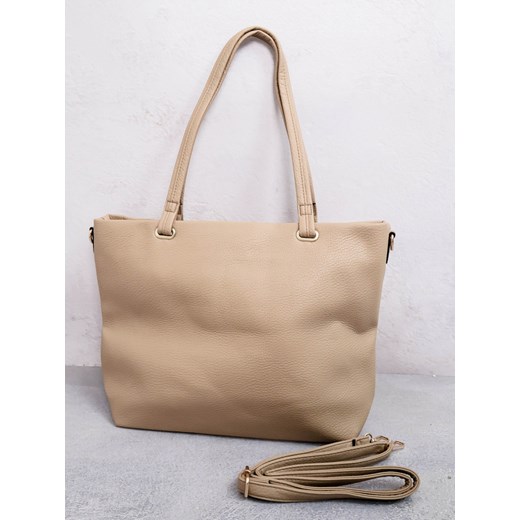 TOREBKA SHOPPERKA- BRĄZOWA ze sklepu olika.com.pl w kategorii Torby Shopper bag - zdjęcie 179823284