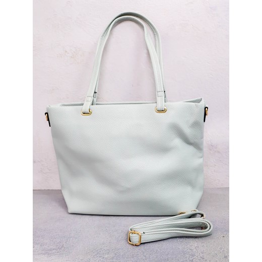 TOREBKA SHOPPERKA- MIĘTOWA ze sklepu olika.com.pl w kategorii Torby Shopper bag - zdjęcie 179823314