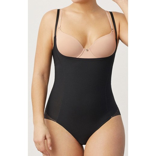 Korygujące body damskie pod biust czarne 19627, Kolor czarny, Rozmiar L, YSABEL MORA ze sklepu Intymna w kategorii Bielizna wyszczuplająca - zdjęcie 179825313