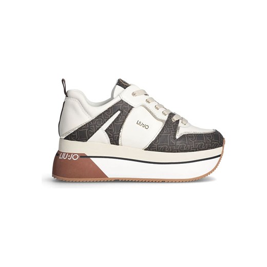 Liu Jo Sneakersy w kolorze biało-brązowym ze sklepu Limango Polska w kategorii Buty sportowe damskie - zdjęcie 179826272