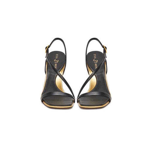 Sandały damskie EVA MINGE z klamrą na szpilce 