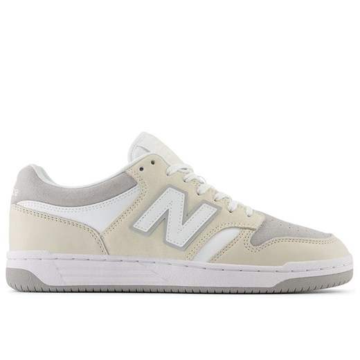 Buty unisex New Balance BB480LGW - beżowe ze sklepu streetstyle24.pl w kategorii Buty sportowe męskie - zdjęcie 179828120