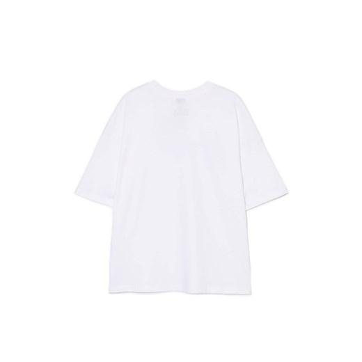 Cropp - Biały T-shirt boxy z The Sims - biały Cropp XS Cropp
