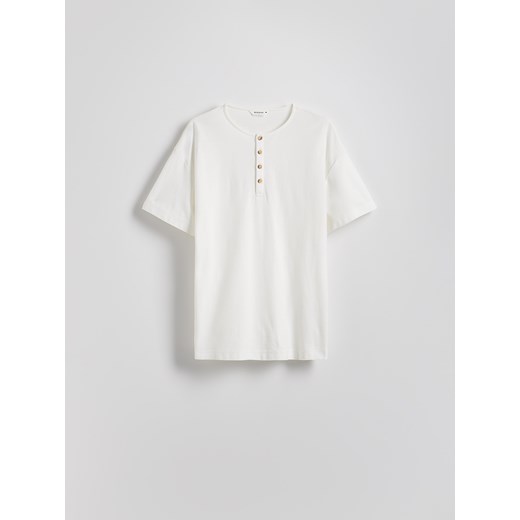 Reserved - T-shirt relaxed fit - złamana biel Reserved L Reserved