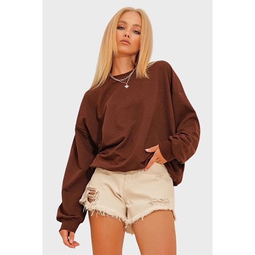 Trend Alacati Bluza w kolorze brązowym Trend Alacati XL wyprzedaż Limango Polska