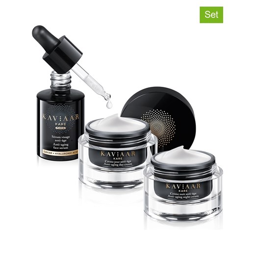 KAVIAAR KARE 3-częściowy zestaw &quot;Anti-Age&quot; ze sklepu Limango Polska w kategorii Serum do twarzy - zdjęcie 179836923