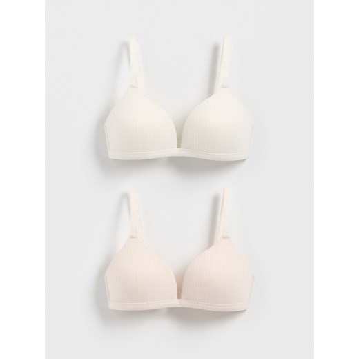 Reserved - Modulowany biustonosz 2 pack - beżowy Reserved 80C Reserved