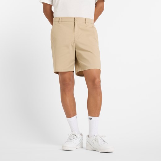 Spodenki męskie New Balance MS51583SOT – beżowe ze sklepu New Balance Poland w kategorii Spodenki męskie - zdjęcie 179837443