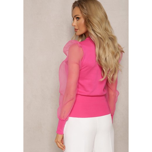 Sweter damski Renee z okrągłym dekoltem na jesień 