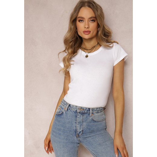 Biały T-shirt Ariema ze sklepu renee.pl w kategorii Bluzki damskie - zdjęcie 179838234