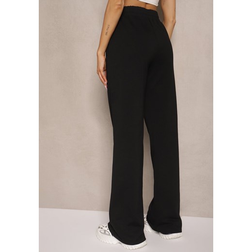 Czarne Spodnie Szerokie Pallenassa Renee S okazyjna cena renee.pl