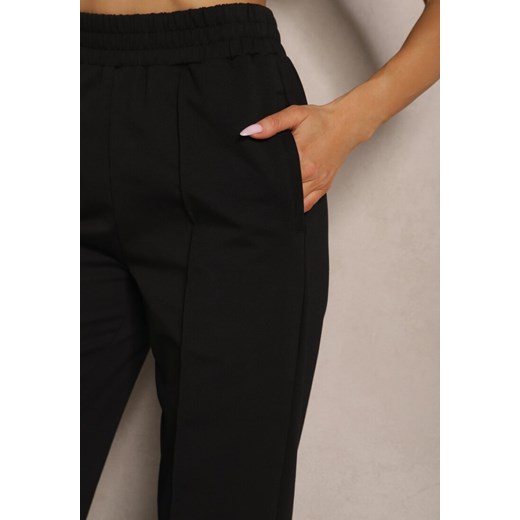Czarne Spodnie Szerokie Pallenassa Renee S wyprzedaż renee.pl