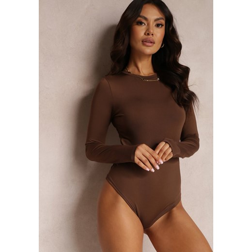 Ciemnobrązowe Body Glorya ze sklepu renee.pl w kategorii Bluzki damskie - zdjęcie 179840343