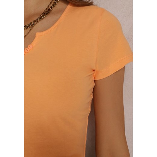 Pomarańczowy T-shirt Amarhyse Renee XL okazja renee.pl