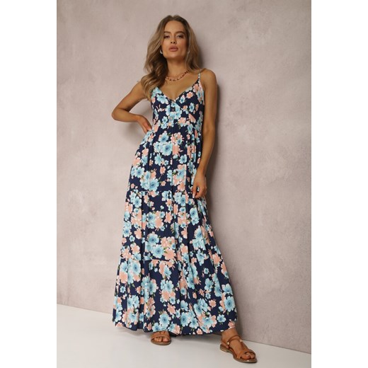 Granatowa Sukienka Kydatea ze sklepu renee.pl w kategorii Sukienki - zdjęcie 179842710