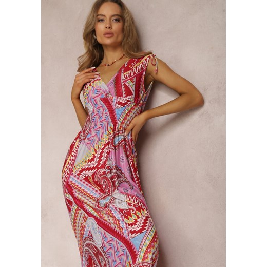 Bordowa Sukienka Dianano Renee M renee.pl okazyjna cena