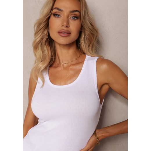 Biały Top Bawełniany Philista Renee XS okazyjna cena renee.pl