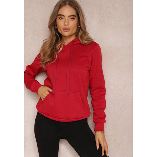 Czerwona Bluza z Kapturem Corbetes ze sklepu renee.pl w kategorii Bluzy damskie - zdjęcie 179846644