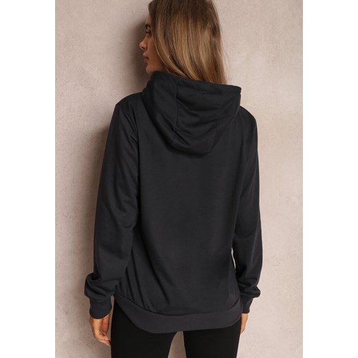 Czarna Bluza z Kapturem Lemine Renee S okazja renee.pl