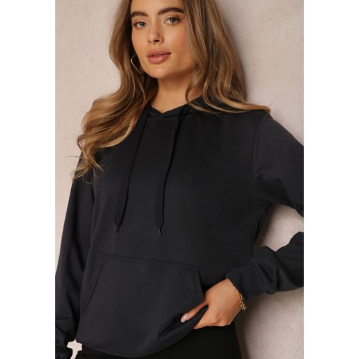 Czarna Bluza z Kapturem Lemine Renee XL promocja renee.pl