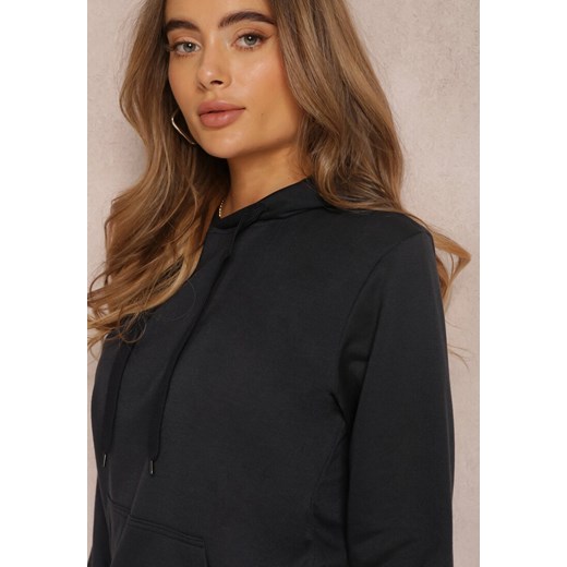 Czarna Bluza z Kapturem Lemine Renee L okazja renee.pl