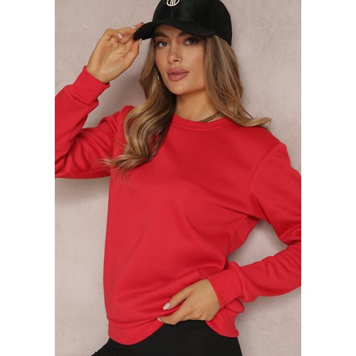 Czerwona Bluza Diyo ze sklepu renee.pl w kategorii Bluzy damskie - zdjęcie 179847151