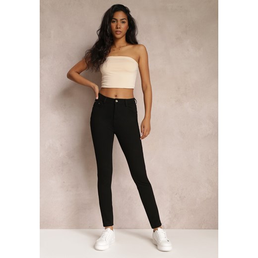 Czarne Spodnie Skinny Jeriel ze sklepu renee.pl w kategorii Spodnie damskie - zdjęcie 179848290