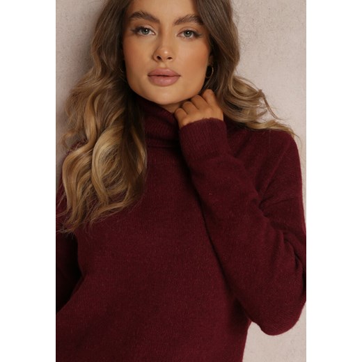 Bordowa Sukienka Milana Renee ONE SIZE okazja renee.pl