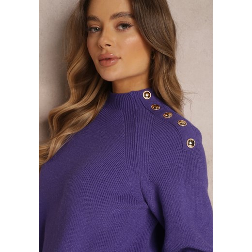 Sweter damski Renee z okrągłym dekoltem casualowy 