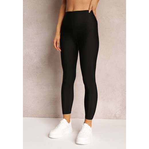 Czarne Legginsy z Gładkiej Dzianiny Canne Renee 3XL okazja renee.pl